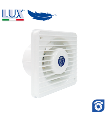 Ventilator axial LUX Serie T120, fabricat in Italia, clapet anti-retur, debit 100 mc/h