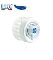 Ventilator de fereastra LUX Serie F 160, fabricat in Italia, clapet anti-retur, pullcord, debit 140 mc/h