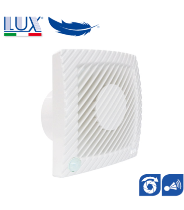 Ventilator axial LUX Serie L120, fabricat in Italia, clapet anti-retur, senzor prezenta, debit 160 mc/h