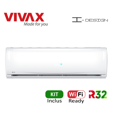 Aer Conditionat VIVAX I-Design ACP-12CH35REII Wi-Fi Ready Kit de instalare inclus R32 Inverter 12000 BTU/h