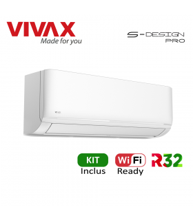 Aer Conditionat VIVAX S-Design PRO ACP-24CH70AESI PRO Wi-Fi Ready Kit de instalare inclus R32 Inverter 24000 BTU/h