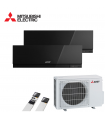 Aer Conditionat MULTISPLIT MITSUBISHI ELECTRIC MXZ-2F53VF / MSZ-EF25VGKB + MSZ-EF35VGKB Dublu Split Inverter