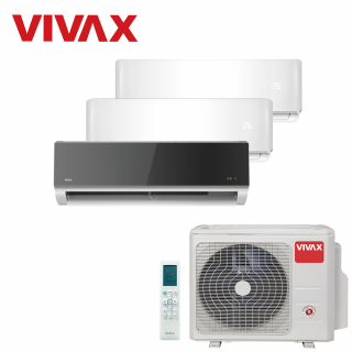 Aer Conditionat MULTISPLIT VIVAX ACP-21COFM60AERI / 3x ACP-12CH35AERI SILVER MIRROR Triplu Split Inverter