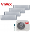 Aer Conditionat MULTISPLIT VIVAX ACP-28COFM82AERI / 4x ACP-09CH25AERI SILVER Inverter