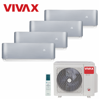 Aer Conditionat MULTISPLIT VIVAX ACP-28COFM82AERI / 2x ACP-09CH25AERI SILVER + 2x ACP-12CH35AERI SILVER Inverter