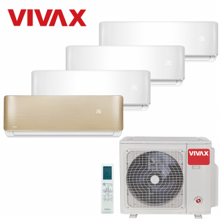 Aer Conditionat MULTISPLIT VIVAX ACP-36COFM105AERI / 3x ACP-09CH25AERI WHITE + ACP-12CH35AERI GOLD Inverter