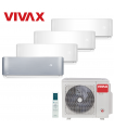 Aer Conditionat MULTISPLIT VIVAX ACP-28COFM82AERI / 3x ACP-09CH25AERI WHITE + ACP-12CH35AERI SILVER Inverter