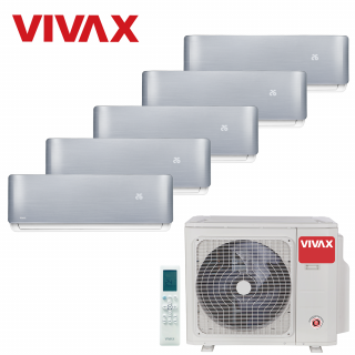 Aer Conditionat MULTISPLIT VIVAX ACP-42COFM123AERI / 5x ACP-09CH25AERI SILVER Inverter