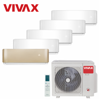 Aer Conditionat MULTISPLIT VIVAX ACP-42COFM123AERI / 4x ACP-09CH25AERI WHITE + ACP-12CH35AERI GOLD Inverter