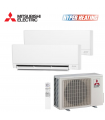 Aer Conditionat MULTISPLIT MITSUBISHI ELECTRIC HYPER HEATING MXZ-2F53VFHZ / MSZ-AY25VGKP + MSZ-AY35VGKP Dublu Split Inverter