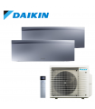 Aer Conditionat MULTISPLIT DAIKIN Emura 2MXM40A / 2x FTXJ25AS Wi-Fi Silver R32 Dublu Split Inverter