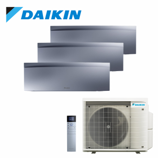 Aer Conditionat MULTISPLIT DAIKIN Emura 3MXM68A / 2x FTXJ25AS + FTXJ35AS Wi-Fi Silver R32 Triplu Split Inverter