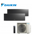 Aer Conditionat MULTISPLIT DAIKIN Emura 2MXM40A / 2x FTXJ25AB Wi-Fi Black R32 Dublu Split Inverter