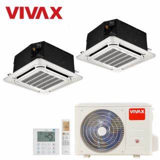 Aer Conditionat MULTISPLIT Caseta VIVAX ACP-18COFM50AERI / 2x ACP-09CCIFM25AERI Dublu Split Inverter