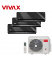 Aer Conditionat MULTISPLIT VIVAX ACP-27COFM79AERI / 2x ACP-09CH25AEHI Gray Mirror + ACP-12CH35AEHI Gray Mirror Triplu Inverter