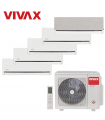 Aer Conditionat MULTISPLIT VIVAX ACP-42COFM123AERI / 4x ACP-09CH25AEHI WHITE + ACP-12CH35AEHI SILVER Inverter